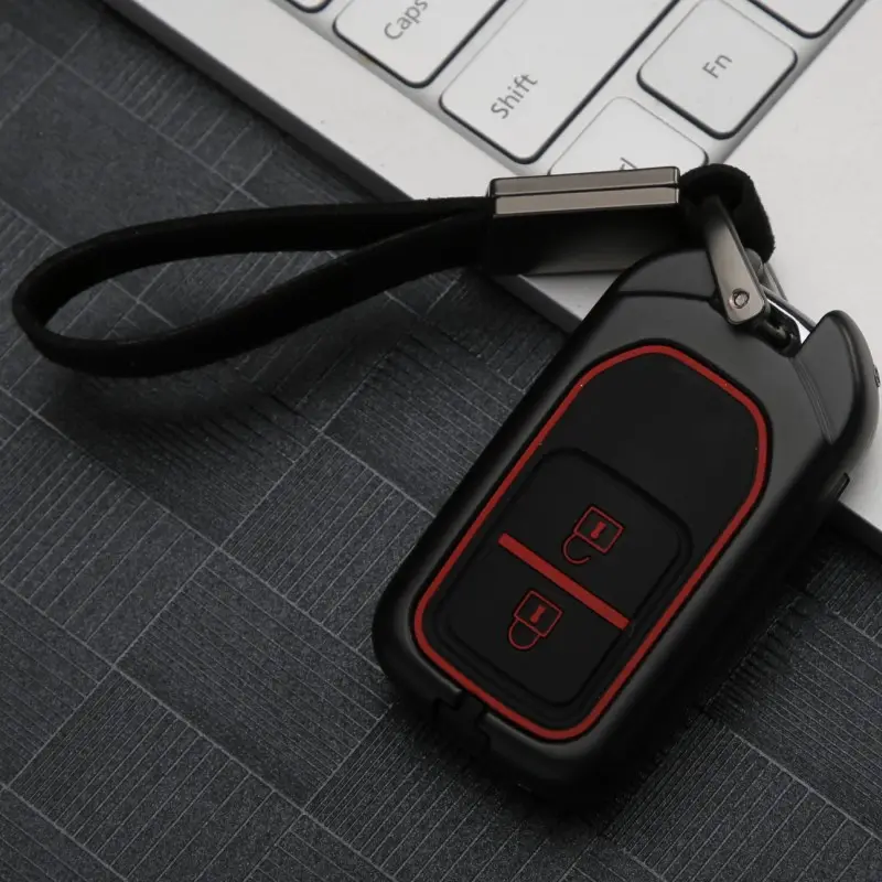 Hot selling 2019 aluminum silicone carbon Fiber smart Car Remote Key Fob Shell Cover Case for Honda