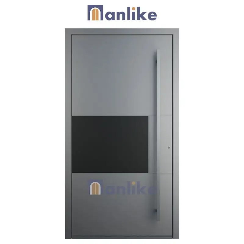 Anlike Double Aluminum Armored Luxury Outside Turkish Entry Swing Front Exterior Intelligent Security Door Metal