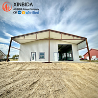 Nave prefabricada de acero de gran envergadura con estructura metálica, edificio agrícola multiusos para almacenamiento agrícola, con diseño personalizado para el sitio.