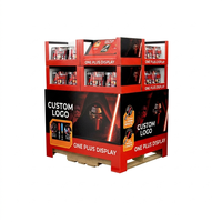 1/4 Table Carton Palette Présentoir Unité Mur Carton Idée pour Produit Publicité pour Vitrine Affichage