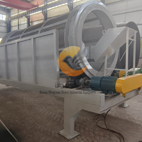 Séparateur de compost à tambour, crible rotatif avec structure en acier, pour le traitement des minerais, moteur 380V et roulement