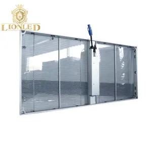 Lionled Transparant Led Scherm Venster See Through Indoor Reclame Led Display P10.4Transparent Led Screen Display Wall