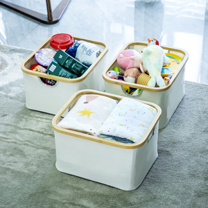 Taoya <b>Storage</b> <b>Basket</b> Oxford Cloth <b>Large</b> Square Baby Clothing Organizer Foldable Minimalist Style - Product Image 1