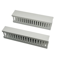 Goulotte de câblage perforée ronde en PVC gris ignifuge, excellente isolation, toutes tailles, bonne qualité