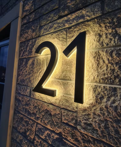 Fourniture <span class=keywords><strong>professionnelle</strong></span> moderne extérieur adresse numéro signe <span class=keywords><strong>plaque</strong></span> maison numéro signes porte numéro <span class=keywords><strong>Plaque</strong></span> pour hôtels - Product Image 3
