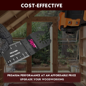 Lama Oscillante Bimetallica a Denti Ordinari per Utensile Multifunzione, per Taglio di Legno e Metallo - Product Image 2