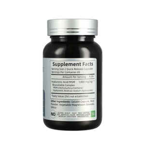 Nuevo Suplemento de Ácido Hialurónico con MSM, 1000 mg por Porción, 120 Cápsulas, Apoyo a la Salud para Adultos - Product Image 3