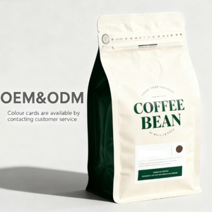 ถุงซิปล็อคแบบตั้งได้ พิมพ์ลายตามสั่ง ผิวด้าน 250 กรัม พร้อมวาล์ว สำหรับบรรจุเมล็ดกาแฟ - Product Image 1