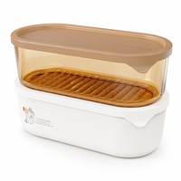 Versehoudende glazen voedselcontainer van borosilicaatglas, BPA-vrij, voedselveilig, lunchbox