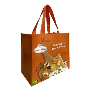 Customized Non Woven Reusable Easy Carry Reusable Foldable Recycle Laminated Non Woven Shopping Bag