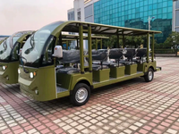 Bus électrique de tourisme fiable à 4 roues motrices pour 8, 11, 14, 17, 23 ou 27 passagers, idéal pour les stations balnéaires, les parcs et les zones touristiques.