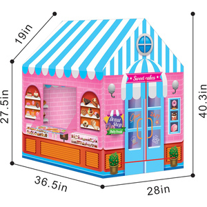 Carpa de Juego Infantil Personalizada para Niños y Niñas, de Poliéster, para Interiores y Exteriores, Diseño de Caramelo - Product Image 3