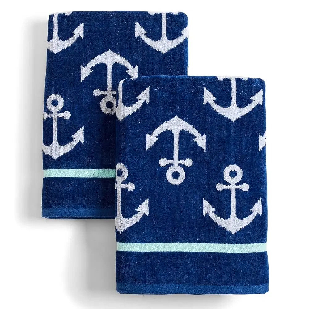 Meilleure vente de serviette de plage de luxe en pur coton serviette de bain fantaisie jacquard surdimensionnée