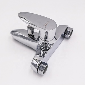 Phụ kiện phòng tắm gắn tường mới bằng kẽm, vòi sen trộn nước nóng lạnh một tay cầm - Product Image 6