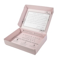 Boîtes d'expédition personnalisées en gros Livraison gratuite Petite boîte d'expédition rose en carton ondulé avec logo personnalisé