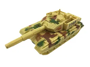 Mainan Anak Laki-laki Model Baru Kualitas Tinggi Plastik Tank Tempur Militer Kendaraan Mainan Gesekan Mobil Inersia