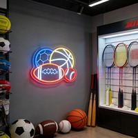 Enseigne néon personnalisée Neonawall OEM ODM, enseigne néon LED pour le rugby, le basketball, le football, pour la maison, la salle de jeux, les fêtes sportives, la décoration commerciale