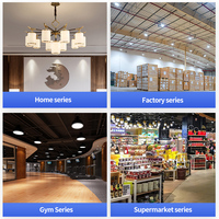 Woojong Vente Chaude Ampoule LED Culot E27/B22 en fonte d'aluminium Ampoules LED Lumière 3000K/4000K/6000K pour Entrepôt/Maison