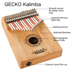 <span class=keywords><strong>Kalimba</strong></span> Gecko K17BA en bambou, vente en gros, piano à pouces à 17 touches, mbira <span class=keywords><strong>kalimba</strong></span> pour enfants et adultes débutants - Product Image 3