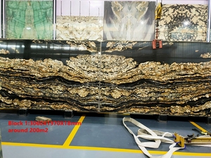 Brazil vũ trụ vũ trụ đen và vàng Granite slab cho sang trọng phổ biến Thanh Lịch Tinh Tế shinning môi trường hài hòa - Product Image 4