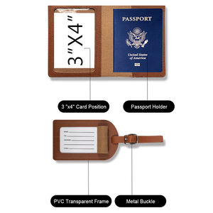 Cartera de Viaje 2 en 1 Personalizada, para Hombre y Mujer, con Bloqueo RFID, para Pasaporte y Documentos - Product Image 2