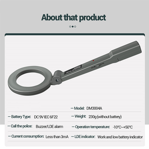 Máy Dò Kim Loại DM3004A Thiết Bị Theo Dõi Cầm Tay Có Thể Điều Chỉnh Được Dụng Cụ Phát Hiện Kim Loại Cuộn Dây Tìm Kiếm Nhạy Cảm Báo Động - Product Image 4