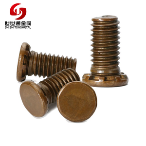 OEM cobre cabeza plana del perno prisionero equipo eléctrico mano remachado tornillos - Product Image 1