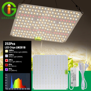 GRAXIDEA EU Stock - Lámpara LED de Cultivo de Espectro Completo con Chip SMD2835, Ultrafina, de Aluminio, Impermeable, con Conector, para Crecimiento (VEG) o Floración, con UV e IR - Product Image 1