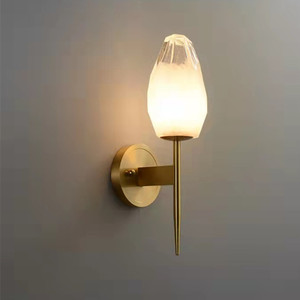 Gran oferta, luces de pared de lujo de alta calidad, lámpara de pared de cristal LED para dormitorio de hotel moderno para interiores - Product Image 3
