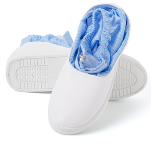 รองเท้าทำงานป้องกันไฟฟ้าสถิตย์ ผลิตจากผ้าโพลีเอสเตอร์คุณภาพสูง ยี่ห้อเฉิงเซิง พร้อมพื้นรองเท้า PU สำหรับห้องปลอดเชื้อ รองเท้าบูทป้องกันไฟฟ้าสถิตย์ - Product Image 5