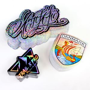 Autocollants personnalisés en vinyle PVC imperméable, impression personnalisée, autocollants 3D, étiquettes adhésives, logo promotionnel, cadeau, design résistant aux UV, autocollant découpé - Product Image 2