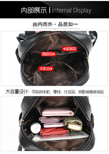 New High Quality Leather <b>Backpack</b> Women Large Capacity Travel <b>Backpack</b> <b>School</b> Bags for Teenage Girls Student <b>Backpack</b> - Product Image 6