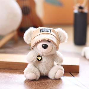 Orsetto di peluche profumato a forma di cappello, simpatico orsetto Teddy, giocattolo, portachiavi, ciondolo, decorazione per borsa, statuetta - Product Image 4