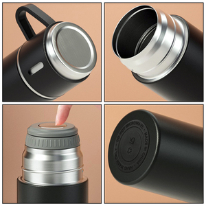 Aangepast Logo 500Ml Thermisch Geïsoleerde Waterfles Meerdere Kleuren Dubbele Muur Roestvrijstalen Vacuümkolfsets Met Geschenkdoos - Product Image 6