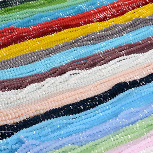 Pujiang-venta directa de hebras de cuentas de vidrio, tamaño variado y color, para Decoración - Product Image 4