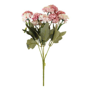 ดอกไม้คุณภาพสูงสำหรับร้านดอกไม้ งานแต่งงาน หรือตกแต่ง ดอกเบญจมาศขนาดเล็ก 10 ดอก ทำจากผ้าเรยอน - Product Image 3