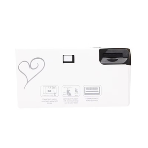 Appareil photo jetable personnalisé avec coque sur mesure – Appareil photo analogique portable pour les souvenirs de mariage et les fêtes - Product Image 2