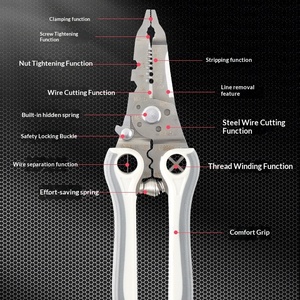 21 One-in-one <b>wire</b> stripping pliers for electricians, <b>wire</b> stripping pliers, universal <b>wire</b> stripping and cutting tools, <b>wire</b> - Product Image 2