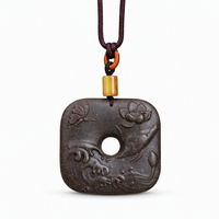 Collier d'encens au Borneol fait main, pendentif aux herbes naturelles pour l'harmonie familiale, amulette spirituelle zen, cadeau paix et joie, marque privée OEM