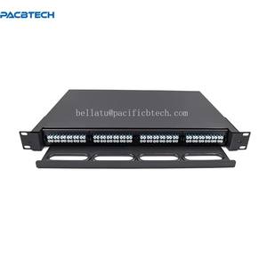 MPO/MTP Patch Panel de Fibra Óptica Montagem em Rack MPO Módulo Cassete 1U 19 Polegadas 8 ~ 288 Núcleo - Product Image 3