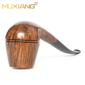 Muxiang Briarwood Pipe Free Type Gold Black Finish Tobacco Smoking Pipe For Men Vintage Style - Product Image 3