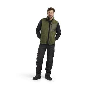 BLAKLADER - 382029554109S Pile chaleco Otoño Verde-EAN 7330509848357 CHAQUETAS DE TRABAJO VERANO SOFTSHELL CHAQUETAS - Product Image 3