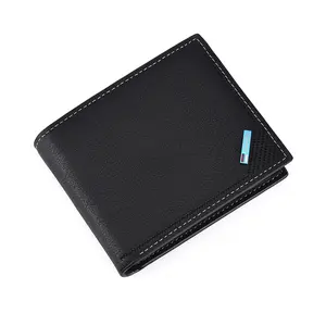 Men Wallet Leather Men Slim Bifold Wallet New Style Pu Leather Slim Money Clip Wallet