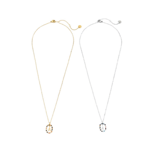 Collana con Ciondolo a Forma di Collare in Oro, Argento e Acciaio 45431 12pz - Product Image 2