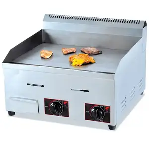 hamburger bbq fryer equipment flat top stainless steel cast iron commercial gas griddle commercial catering equipment