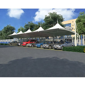 Cocheras Comerciales con Estructura Tensada Tipo Cantilever, Cubierta para Estacionamiento, Refugio para Autos - Product Image 5