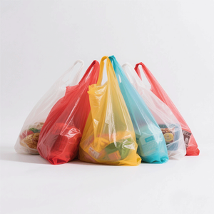 Miễn phí sản xuất mẫu nhỏ vừa mua sắm lớn túi nhựa in ấn mỗi kích thước colourful T-Shirt Túi - Product Image 1
