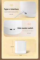 Lampe de table LED RGB portable rechargeable pour chambre à coucher, lampe de chevet LED RGB pour enfants, cadeaux