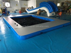 Nổi Inflatable Du Thuyền Trượt Nước/Thuyền Dock Slide Đối Với Trò Chơi Nước - Product Image 4