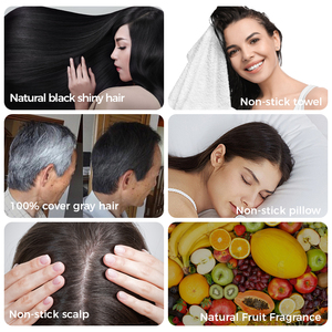 Joynna marca privada 100% cobertura gris <span class=keywords><strong>tinte</strong></span> para el cabello Vinagre de frutas 100ML * 2 fabricación Original Unisex negro <span class=keywords><strong>tinte</strong></span> para el cabello - Product Image 4